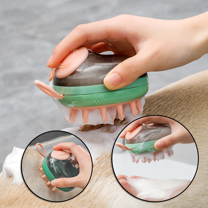 2-in-1 Pet Bath & Massage Brush